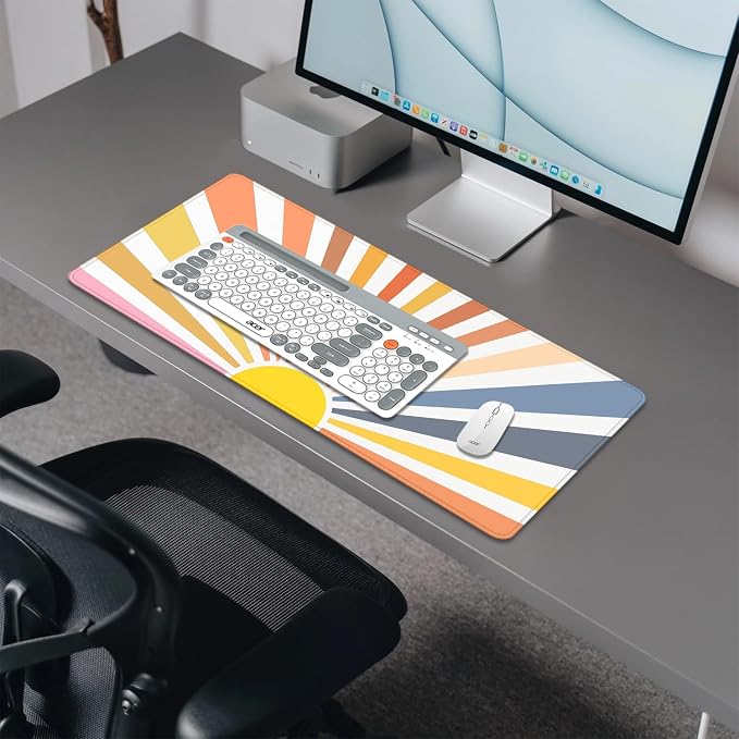 Straight Sun Rays Mouse Pad, XL Sunlight Mousepad Desk Pad - Image 4