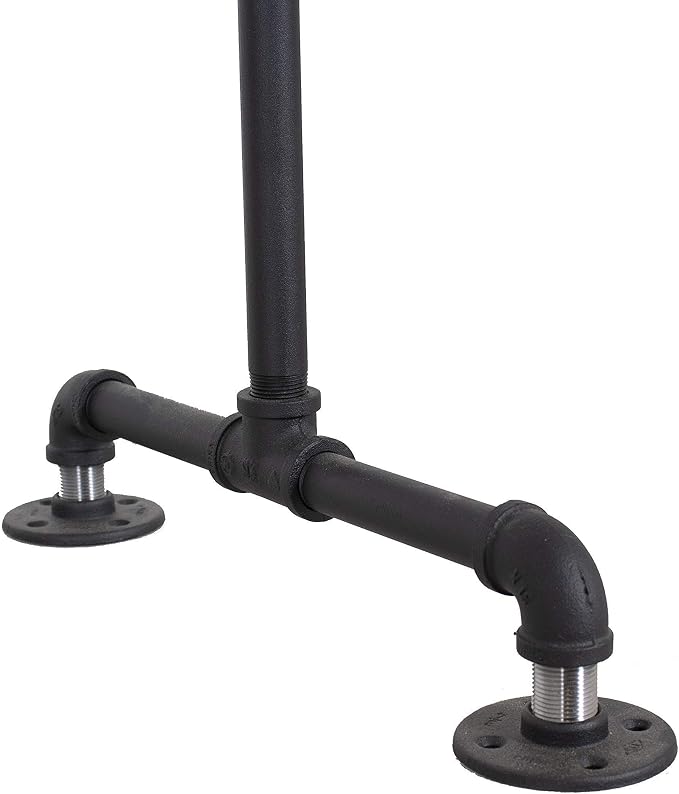 Industrial Pipe Double Rail Clothing Rack by William Robert's Vintage - Image 8