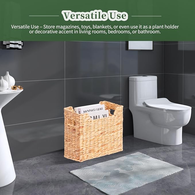 Magazines Holders, Handwoven Magazine Basket - Image 5