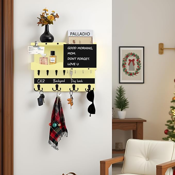Key Holder for Wall Mount, Farmhouse Mail and Key Holder for Wall Hanger - Image 6