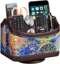PUSU 360°Rotatable Remote Control Holder, PU Leather TV Remote Holder Caddy by PUSU