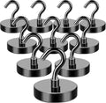MIKEDE Black Magnetic Hooks Heavy Duty, 170LB+ Strong Neodymium Magnets by MIKEDE