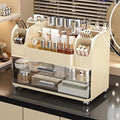 Makeup Organizer with Drawers for Vanity, Bathroom Countertop Organizer with by Heaime
