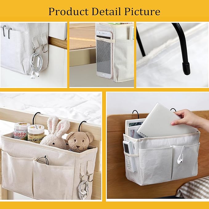 Bedside Caddy Organizer/Bedside Hanging Storage Bag Multi-Function Caddy - Image 4