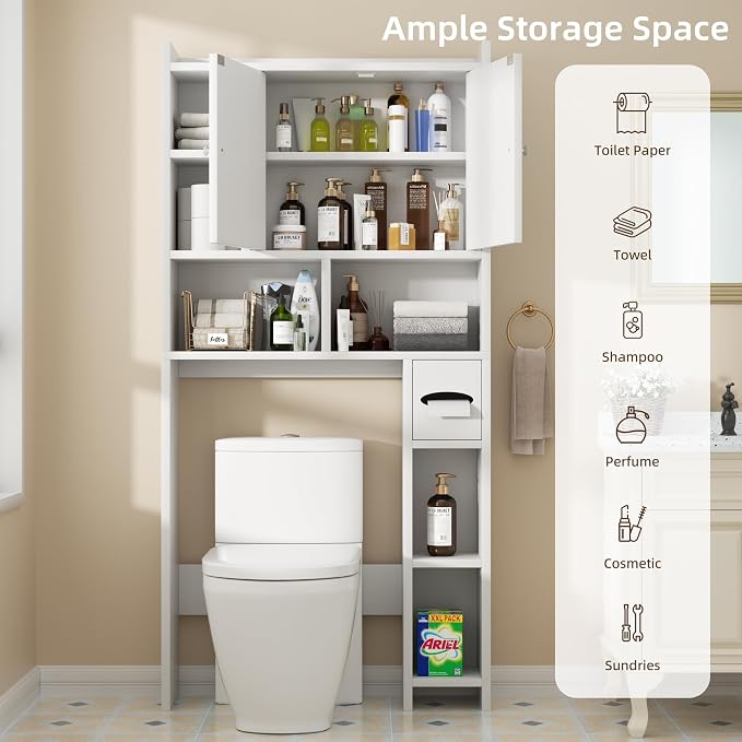 Shintenchi Over The Toilet Storage Cabinet, Bathroom Storage Cabient - Image 5