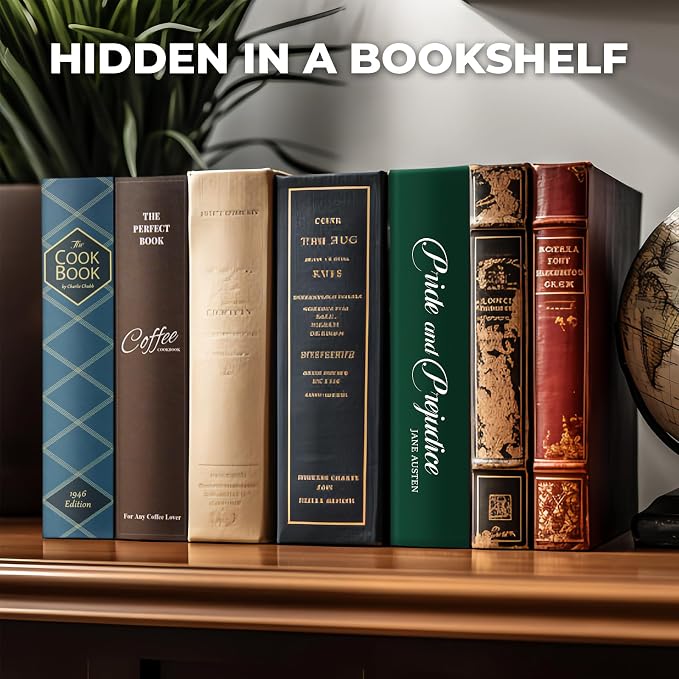 Book Safe with Combination Lock, Hidden Safe with Fireproof Bag, Secret - Image 5