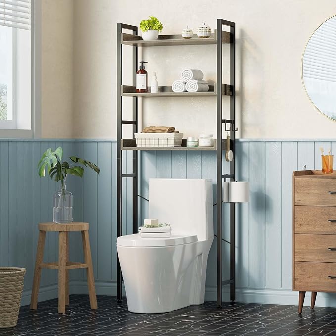 Rolanstar Over The Toilet Storage Rack, 3-Tier Bathroom Space Saver - Image 2