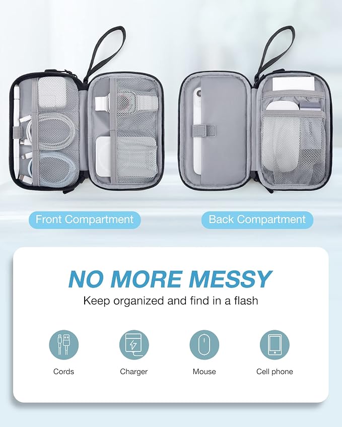 BAGSMART Cord Organizer Travel Cable Organizer Bag Tech Electronic Organizer - Image 2