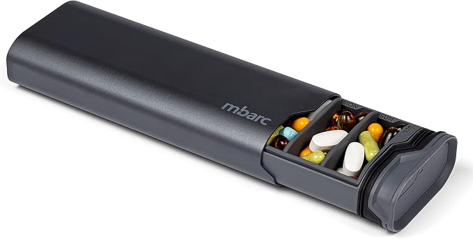 mbarc XL 7 Day Weekly Pill Organizer – Extra Large Capacity Pill Box by HIGHERHUMAN