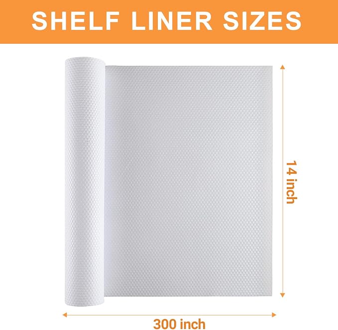 FLPMIX Shelf Liner for Kitchen Cabinets 14 inch Wide - Image 9