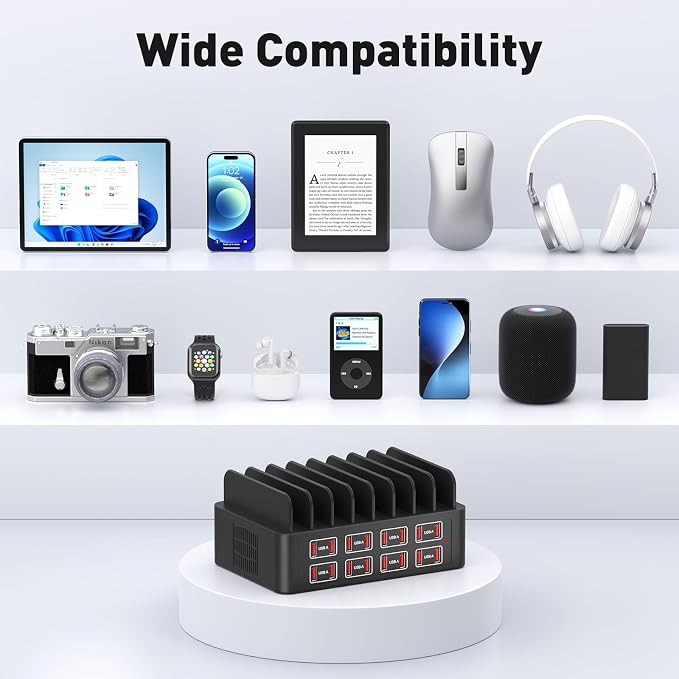 USB Charging Station, 150W 16 Port USB a Charging Station - Image 5