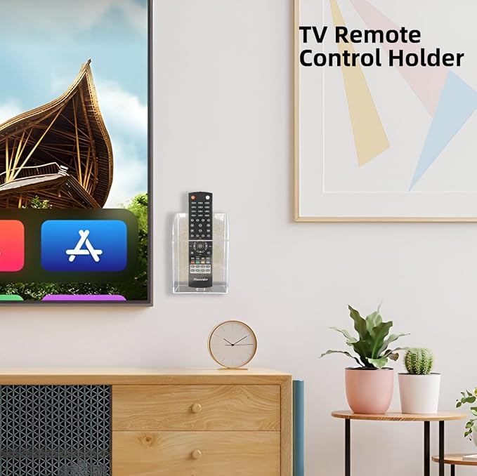Acrylic Remote Holder Wall Mount Phone Holder - Image 3