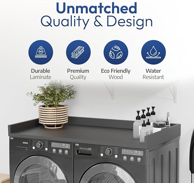 OfficeSimpli Washer Dryer Countertop, Made in USA, Non-Slip Pads, Easy Clean - Image 7