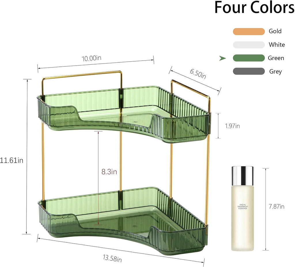 YCIA&DONE Corner Bathroom Counter Organizer, Makeup Organizer for