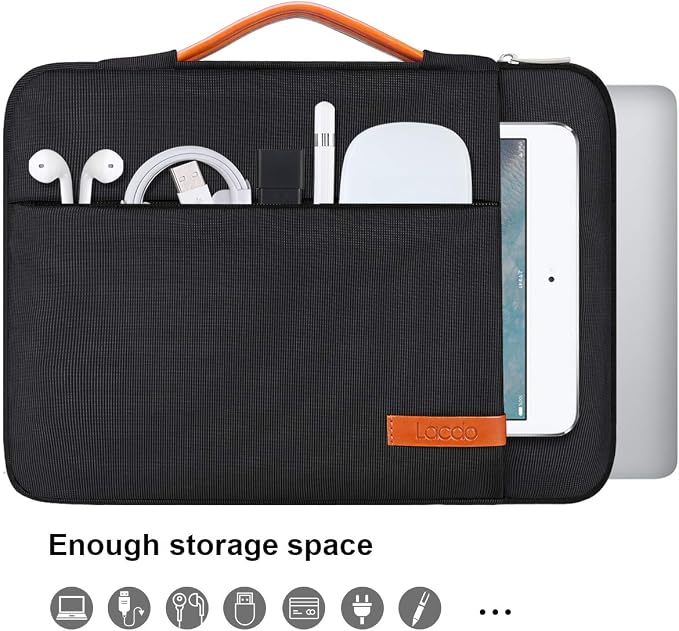 Lacdo 360° Protective 15-15.6 Inch Laptop Sleeve Case - Image 2