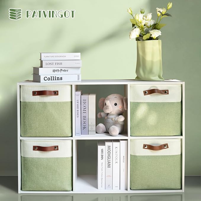 Foldable Storage Cubes 11x11 Inch, Collapsible Storage Basket - Image 2