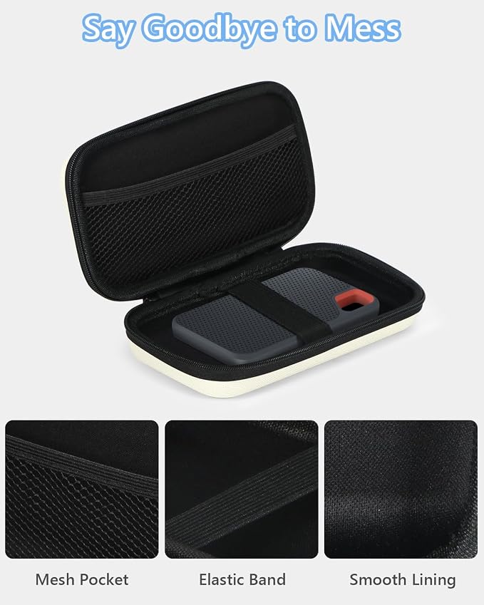 GLCON Off White Small Travel Electronic Organizer Case - Image 5