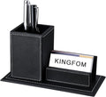 KINGFOM PU Leather Desk Organizer and Accessories, Pencil Holder by KingfomLeatherHomeOfficeDecor