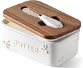 LE TAUCI Butter Dish with Lid for Countertop, Ceramic Butter Container by LETAUCI