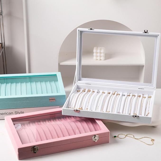 Frebeauty 15 Hooks Necklace Tray, Neckalce Organizer - Image 7