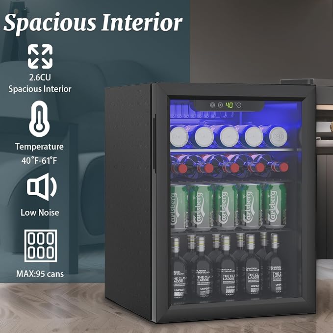 95 Can Mini Fridge - Image 4