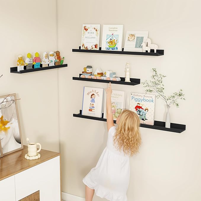 Fun Memories Picture Ledge Shelf, 48 Inch Picture Shelves - Image 6