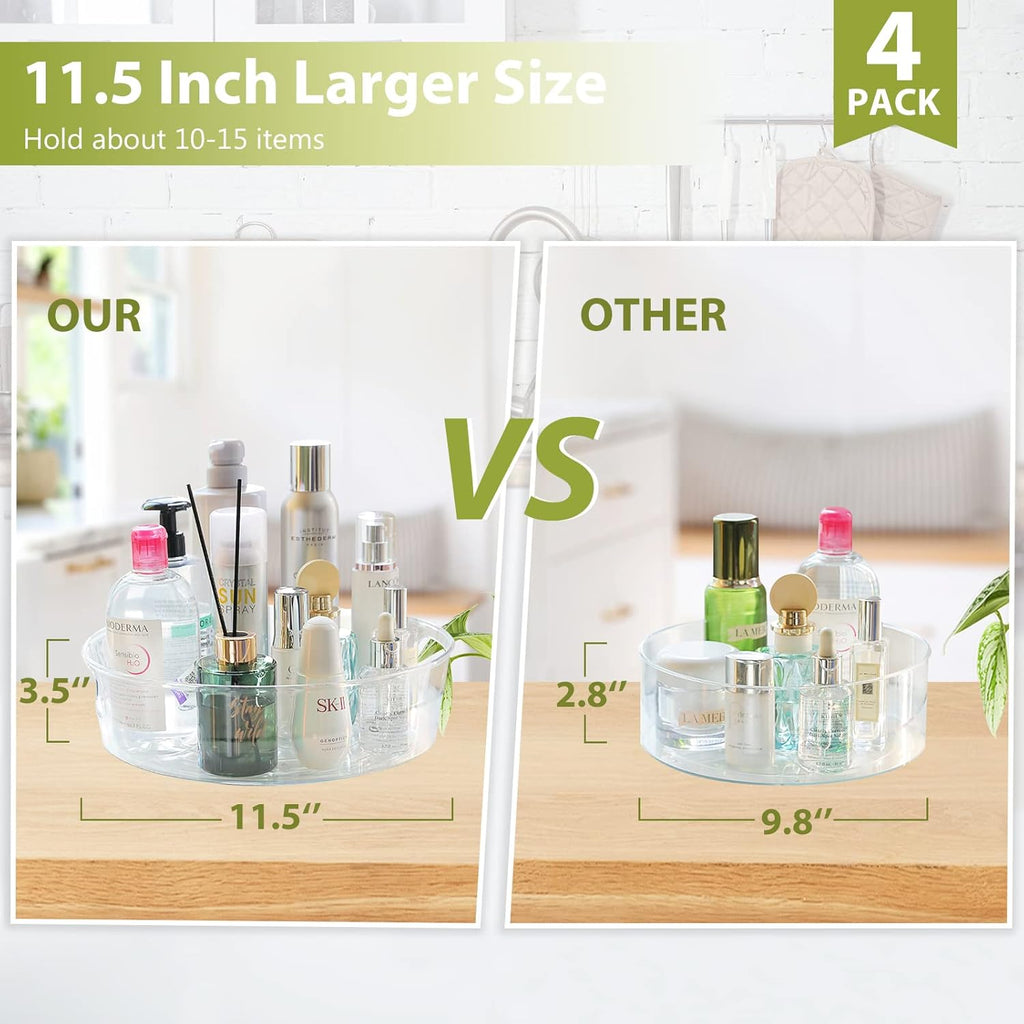 Guzon 2 Pack Lazy Susan Turntable, 11.5" Rotating Organizer with