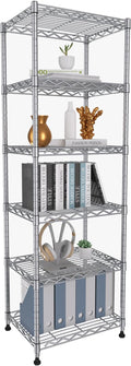 GIOTORENT 6-Tier Storage Shelves Standing Shelving Metal Units, Adjustable by GIOTORENT