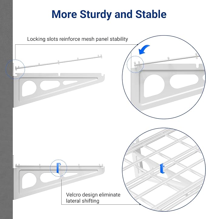 FLEXIMOUNTS 2-Pack 1x4ft 12-inch-by-48-inch Wall Shelf Garage Storage Rack Wall - Image 4