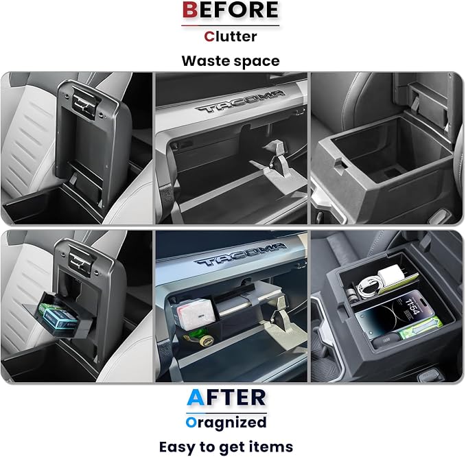 3PCS Center Console Organizer Compatible - Image 3