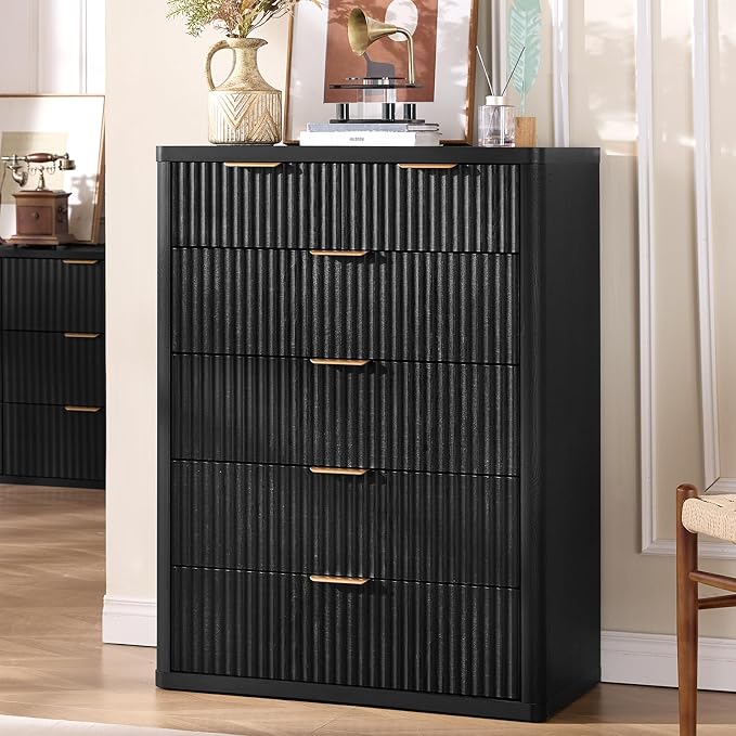 LEYAOYAO Fluted 6 Drawers Dresser - Image 3