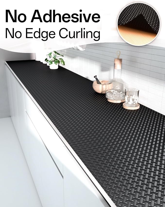 Shelf and Drawer Liner for Kitchen Cabinet, Non-Adhesive 12in x 240in - Image 4