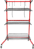 Auto Body Parts Storage Rack 3 Shelf Cart Storage Rack Stand by Provideautoparts