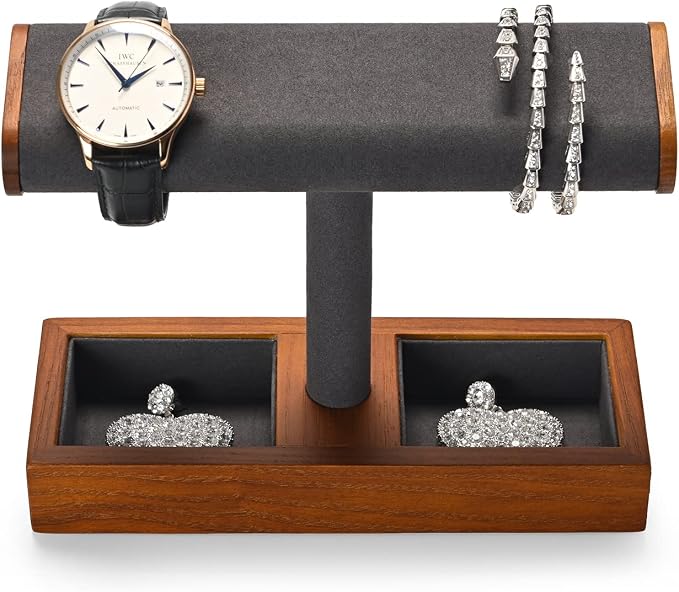 Oirlv Solid Wood Watch Display Stand T-bar Watch Stand - Image 7