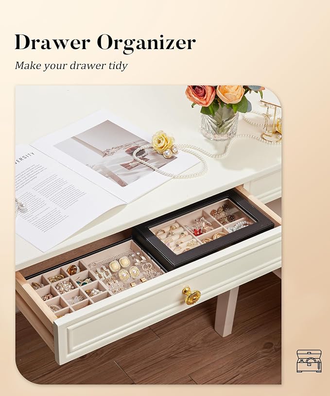 Homde Jewelry Tray Stackable Jewelry Box - Image 6