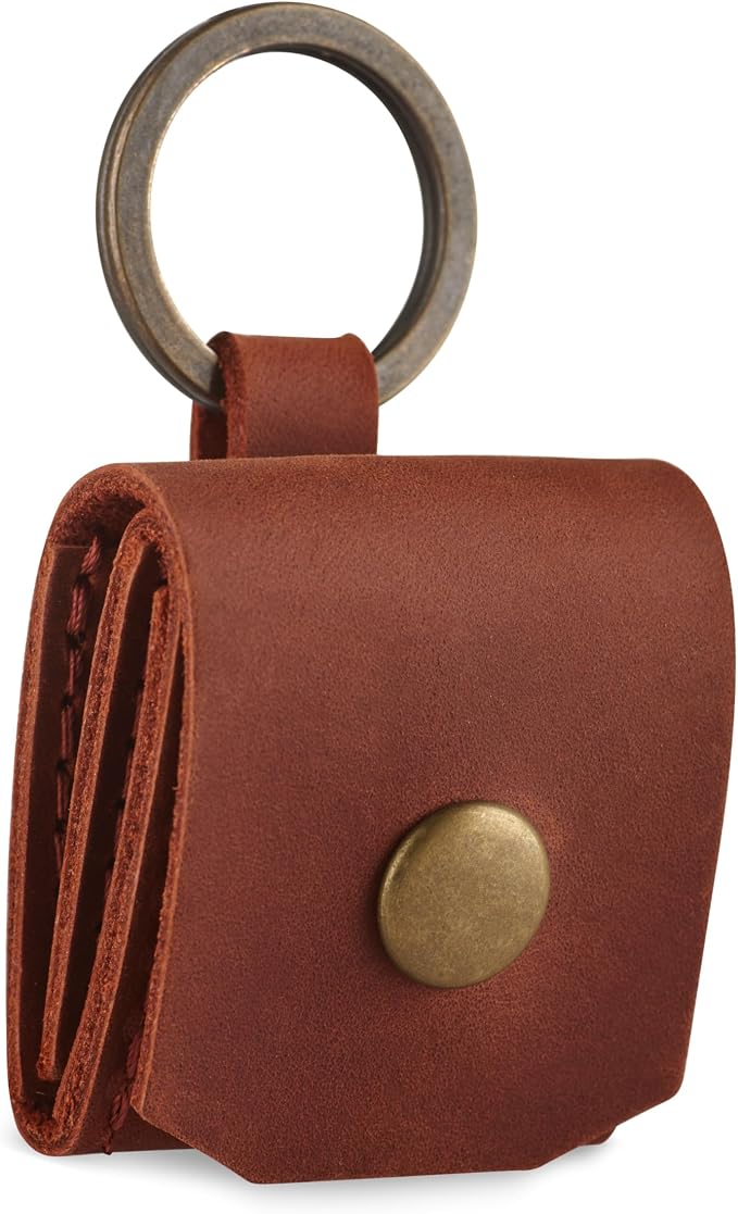 Leather SD Card Holder Keychain, SD Card Case Key Fob, Micro SD Card Holder - Image 8