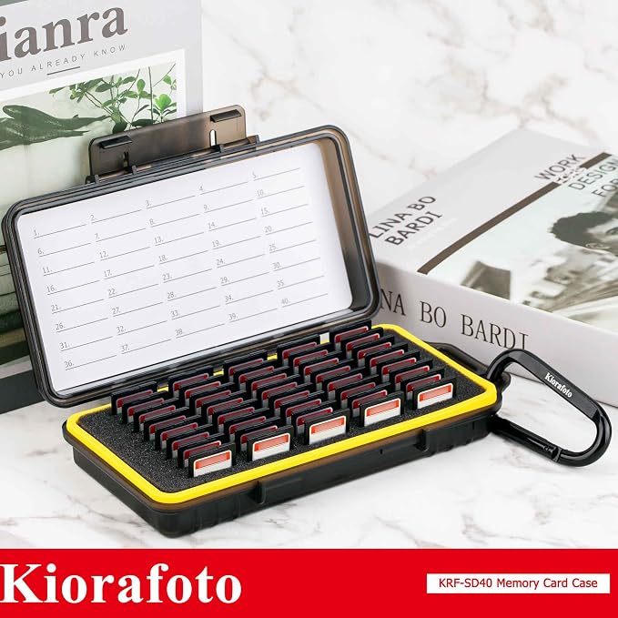 40 Slots Durable Memory Card Case Holder Organizer Keeper Water-Resistant - Image 9