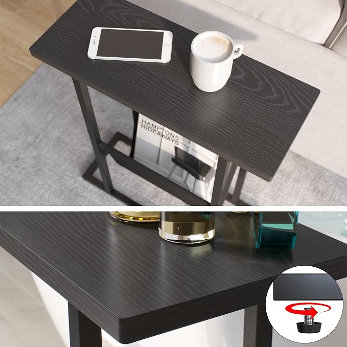 Yusong Narrow Side Table for Small Spaces, Small End Table - Image 7