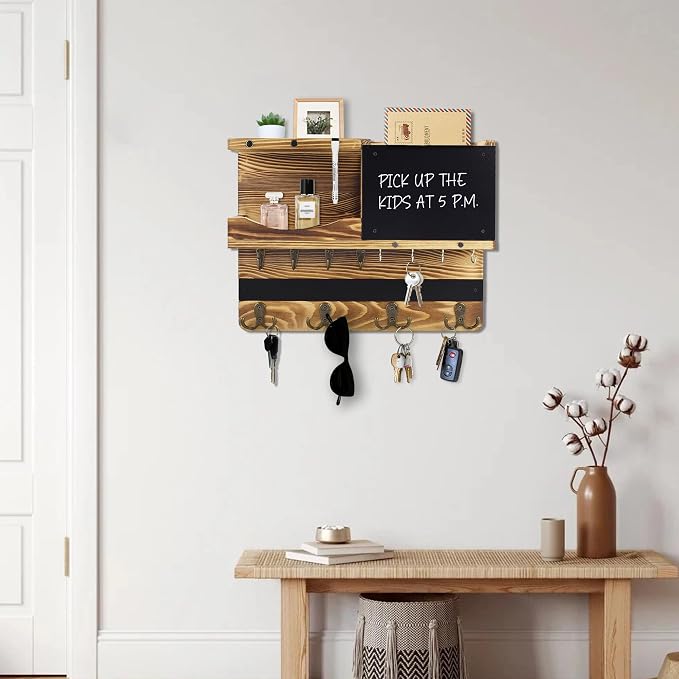 Key Holder for Wall Mount, Farmhouse Mail and Key Holder for Wall Hanger - Image 8