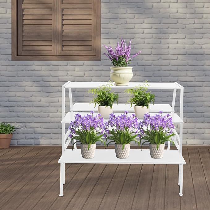 Nesting Tables for Retail Display, 3 Tier Metal Shoe Handbag Display Stand - Image 4