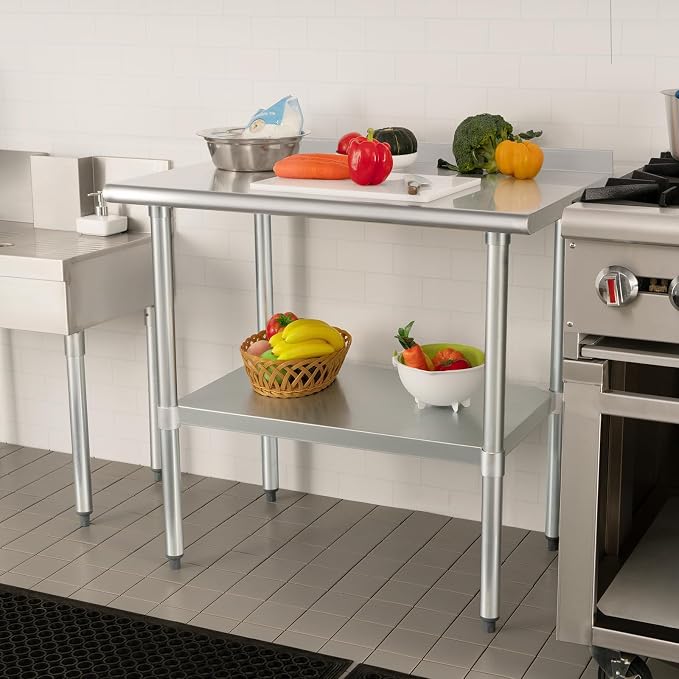 HARDURA Stainless Steel Table Prep & Work Table 24 x 36 Inches NSF Heavy Duty - Image 7