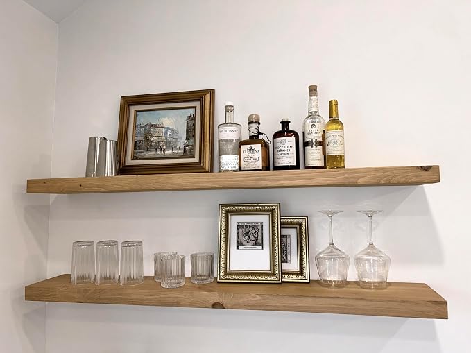 joelsantiques 54 Inch Wooden Floating Shelves - Image 6