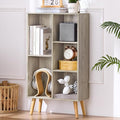 5 Cube Small Bookshelf, 3 Tier Mid-Century Modern Bookcase by LEYAOYAO-Findtheshiningpointofyourideallife%EF%BC%81