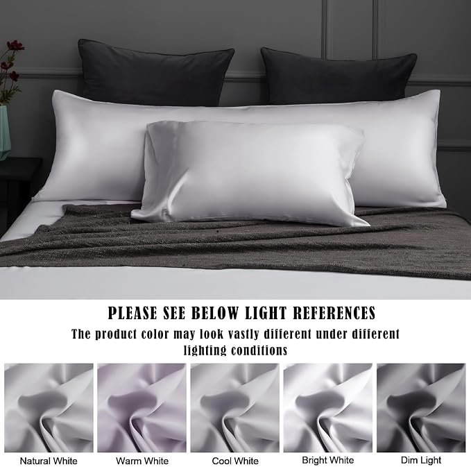 TELUS Pillow Cases Queen Size 2 Pack, Bamboo Rayon & Lyocell Pillowcase - Image 8