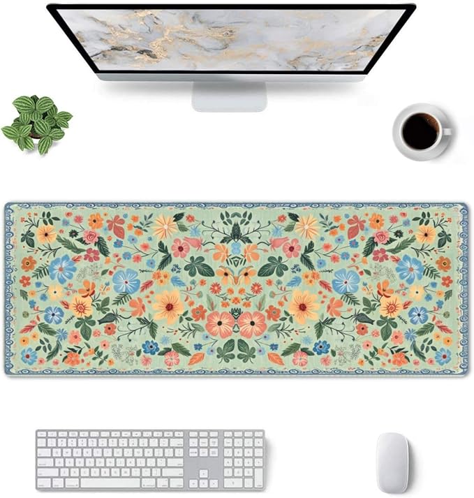 Gaming Mouse Pad, Large Non-Slip Rubber Base Mousepad, Keyboard Mouse Mat - Image 3