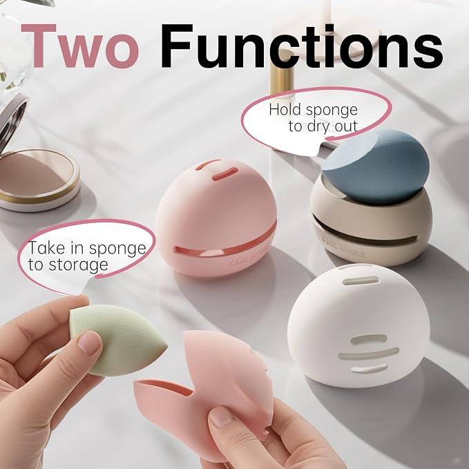 Silicone Makeup Brush Holder And Beauty Sponge Case, Travel Makeup Brush Case - Image 5