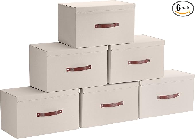 Ornavo Home 6 Pack Collapsible Storage Bins by OrnavoHome
