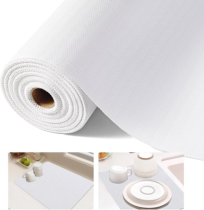 Shelf Liner, 14 Inches x 20 FEET Non-Slip Kitchen Cabinet Liner, Washable - Image 8