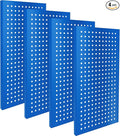 Metal Pegboard Panels 24" x 12" 4 Pack Heavy Duty Steel Pegboard Wall Organizer by Chinrose