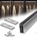 Square Closet Rods-Cuttable, Removable-Heavy Duty Black Wardrobe Rods and by Unknown